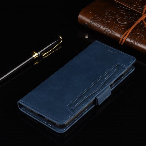 Modernt ZTE Blade A51 fodral med plånbok - Blå Blå