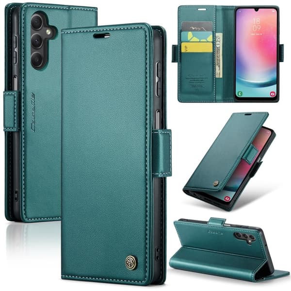 CaseMe Samsung Galaxy A24 4G Smooth Etui - Grøn Green