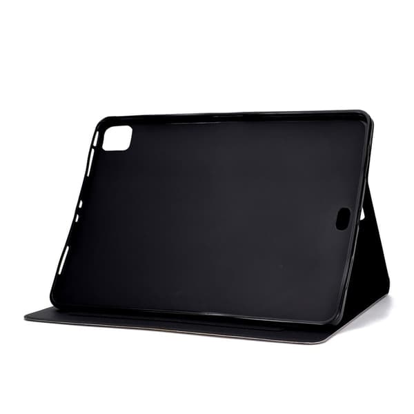 iPad Pro 11 (2021) / Air (2020) vackert mönstrat flipfodral i läder - Musiksymbol Blå