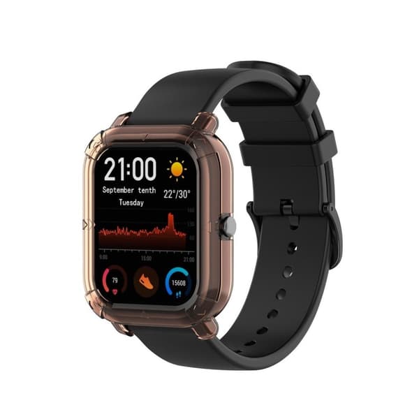 Amazfit GTS holdbar klar etui - Transparent Pink Pink
