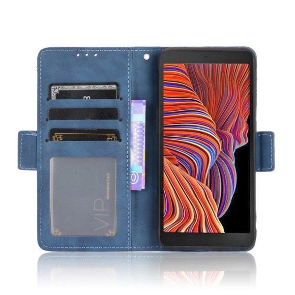 Moderni Nahkalaukku For Samsung Galaxy Xcover 5 - Sininen Blue