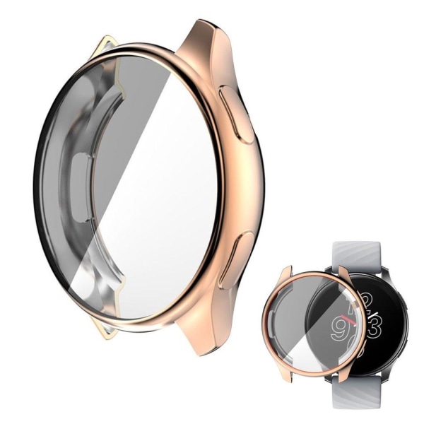 HAT PRINCE OnePlus Watch transparent cover - Gold Guld