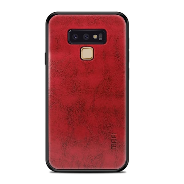 MOFI Samsung Galaxy Note 9 mobilskal plast silikon syntetläder - Röd Röd