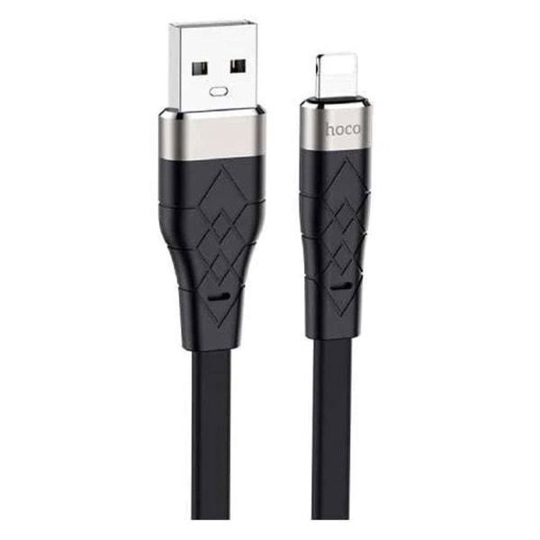 HOCO X53 Angel silicone charging data cable for Lightning - blac Black