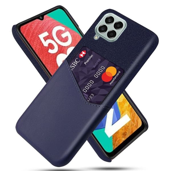 Bofink Samsung Galaxy M33 5G cover med kortholder - Blå Blue