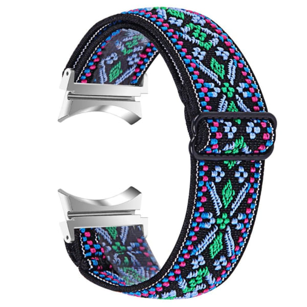 Elastic cool pattern watch strap for Samsung Galaxy Watch 4 - Bl multifärg
