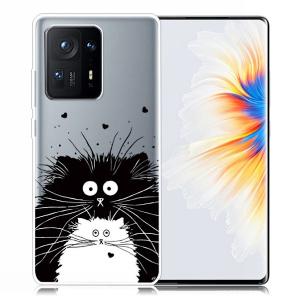 Deco Xiaomi Mix 4 Etui - Sort / Hvide Katte Black