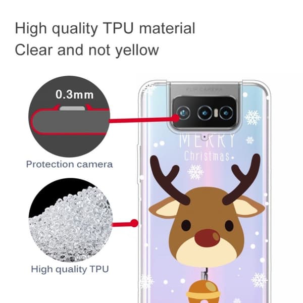ASUS Zenfone 7 Pro-etui til jul - Elg Og Bjelle Brown