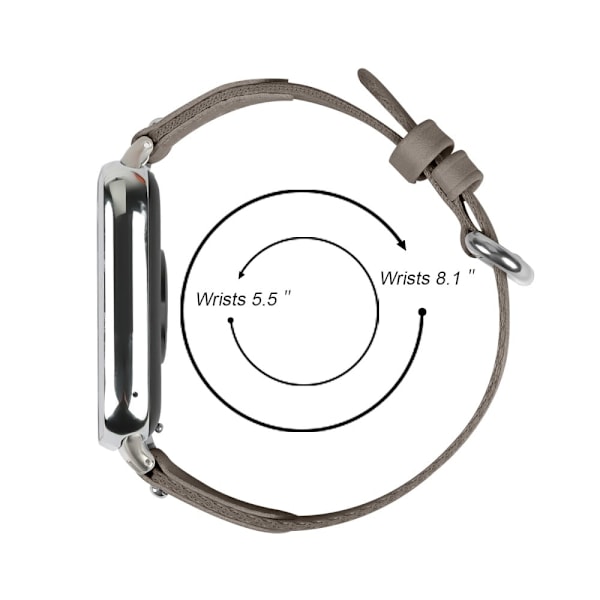 Xiaomi Smart band 8 Pro Smartwatch Strap Nylon Canvas band - Kamel Silver grey