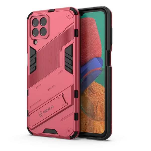 Stöttåligt Samsung Galaxy M33 5G hybridskal - Rosa Rosa
