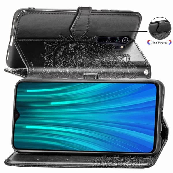 Mandala Xiaomi redmi Note 8 Pro Flip Veske - Svart Black