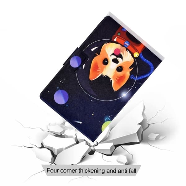 Lenovo Tab M10 kuviotulostus nahkakotelo - Ilmailu Koira Multicolor