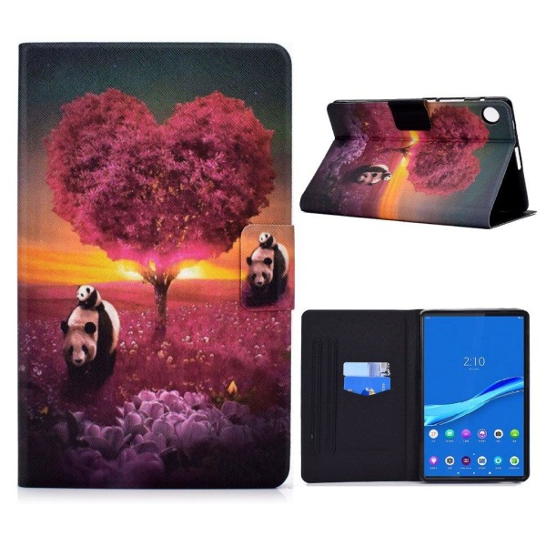 Lenovo Tab M10 FHD Plus beautiful pattern leather case - Pandas multifärg