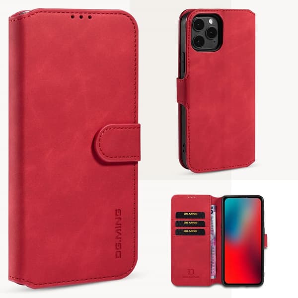 DG.Ming iPhone 13 Mini Retro Suojakotelo - Punainen Red