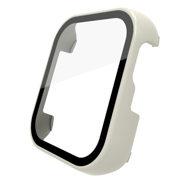 Oppo Watch 3 cover with tempered glass screen protector - Ivory White