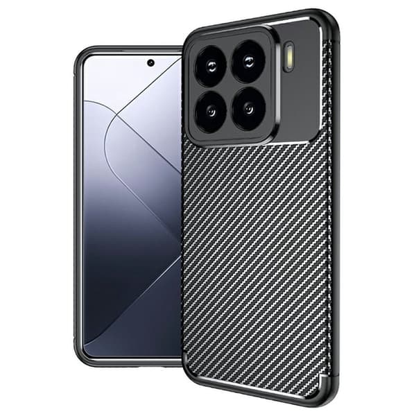 Carbon Shield Xiaomi 15 cover - Gennemsigtig Black