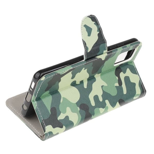 Wonderland Samsung Galaxy M31s Flippetui - Camouflage Mønster Green