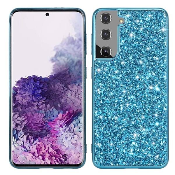 Glitter Samsung Galaxy S23 Plus Etui - Blå Blue