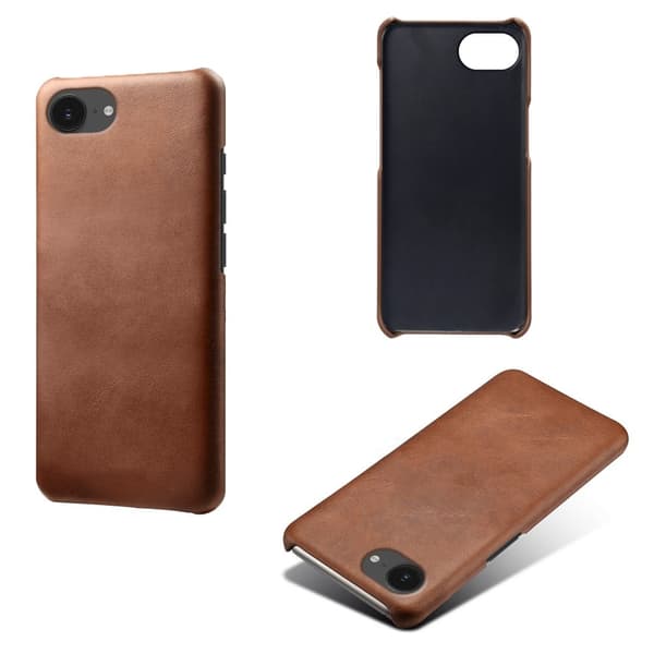 16e Case Calf Texture Veganläder Hårt PC-skyddande mobilskal - Brun Brun