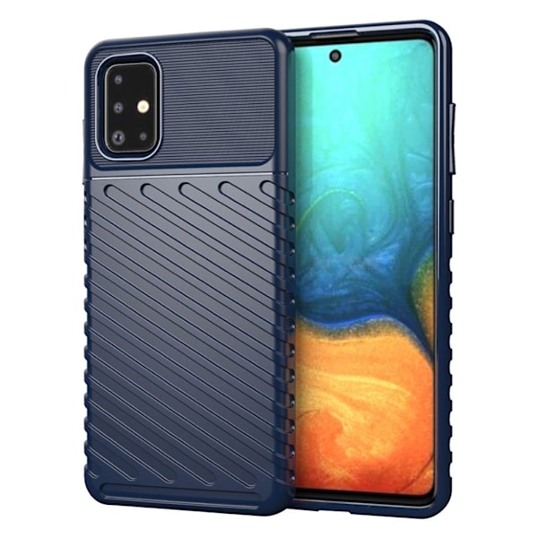 Thunder Samsung Galaxy A71 etui - Blå Blue