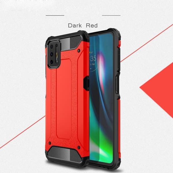 Suoja Motorola Moto G9 Plus kotelot - Punainen Red
