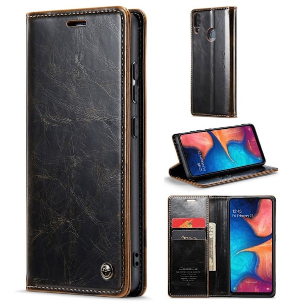 CaseMe Samsung Galaxy M10s / A20 / A30 Smooth Etui - Kaffe Brown
