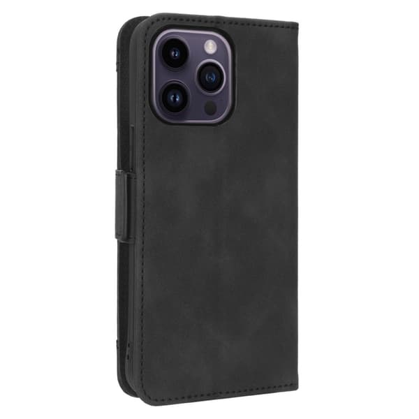 Modernt iPhone 15 Pro fodral med plånbok - Svart Svart