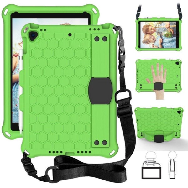 iPad 10.2 (2019) honeycomb EVA hybrid case - Green Green