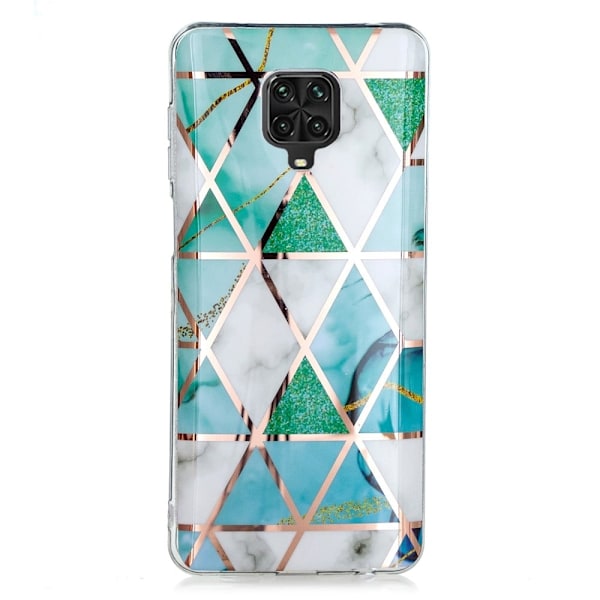 Marmormotiv Xiaomi Redmi Note 9 Pro / Xiaomi Redmi Note 9S skal - Cyan / Vit Grön
