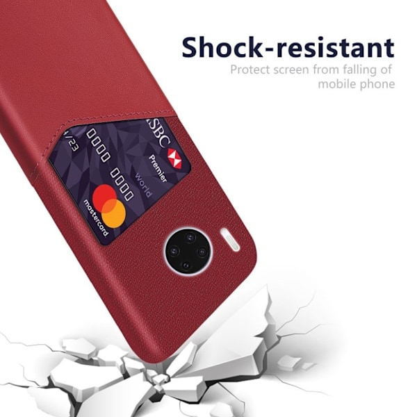 Bofink Huawei Mate 30 Pro-Kort Deksel - Rød Red