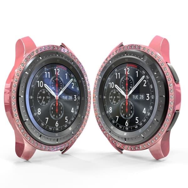 Samsung Galaxy Watch (46mm) dekorram med strass - Rosa Rosa