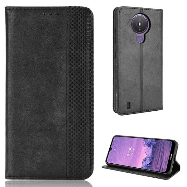 Bofink Vintage Nokia 1.4 Nahkakotelo - Musta Black