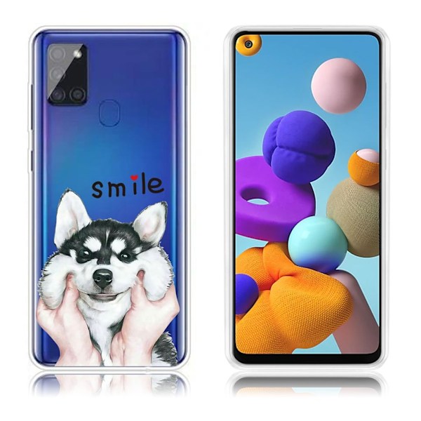Deco Samsung Galaxy A21s kotelot - Koira White