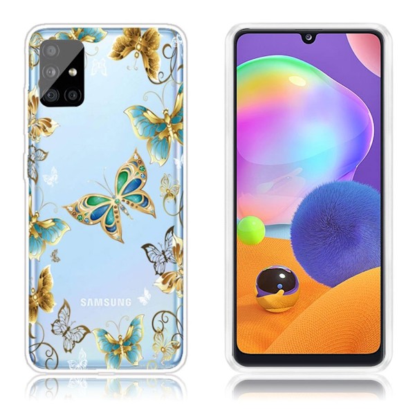 Deco Samsung Galaxy A31 kuoret - Perhonen Multicolor