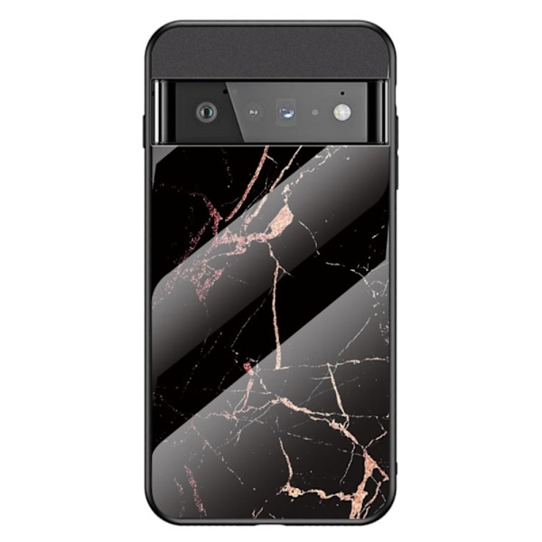 Fantasy Marble Google Pixel 7 deksel - Gull Svart Marmor Black