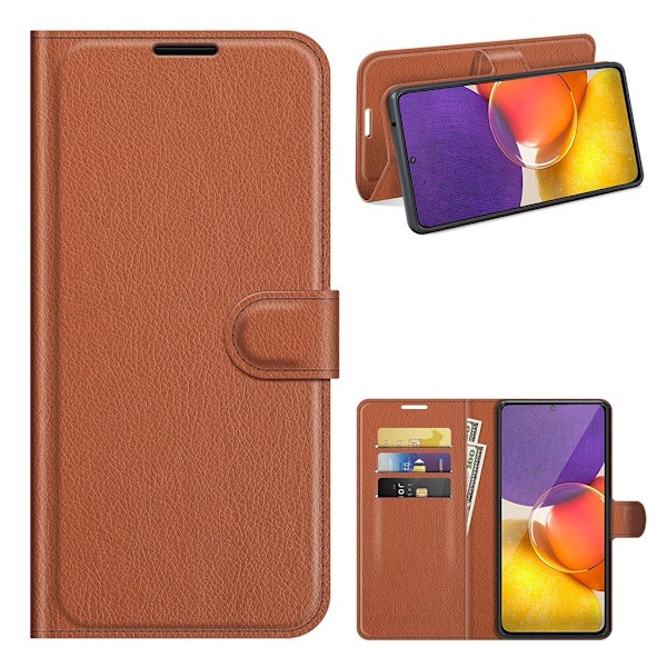 Classic Samsung Galaxy Quantum 2 Läppäkotelo - Ruskea Brown