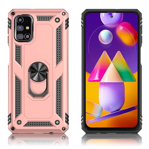Bofink Combat Samsung Galaxy M31s etui - rødguld Pink