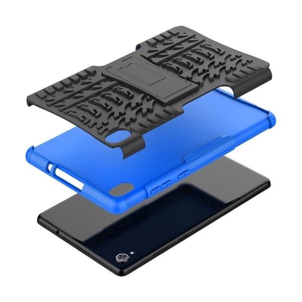 Lenovo Tab M8 TPU-hybridveske i dekkstil - Blå Blue