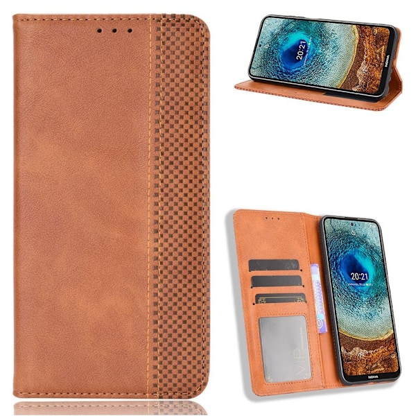 Bofink Vintage Nokia X10 / X20 Læder Etui - Brun Brown