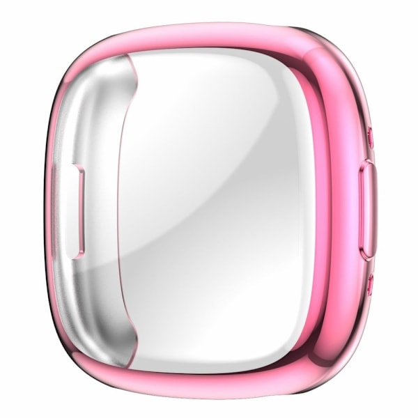 Fitbit Versa 4 elektropläteringsram - Rosa Rosa