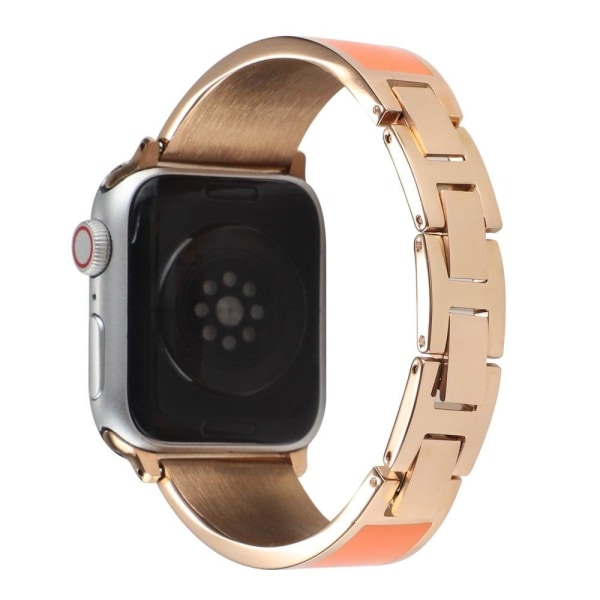 Apple Watch (45mm) chain splicing stainless steel watch strap - Orange