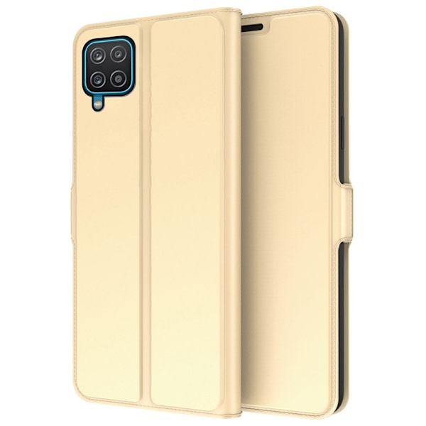 Glat og tyndt Premium Pu Læder Etui til Samsung Galaxy M53 5g - Guld Gold
