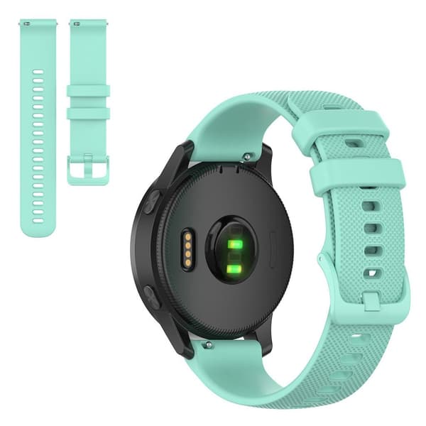 Garmin Venu 2 / Vivoactive 4 simple solid color watch band - Cyan Grön