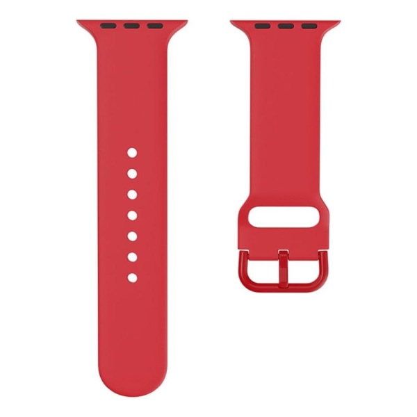 Enkel silikoneurrem til Apple Watch Series 8 (45 mm) - Rød Red