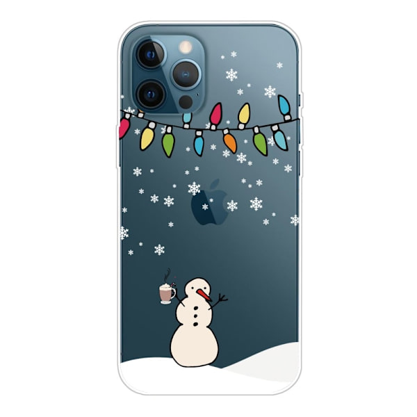 Juleveske til iPhone 14 Pro Max - Snømann Og Snømann White