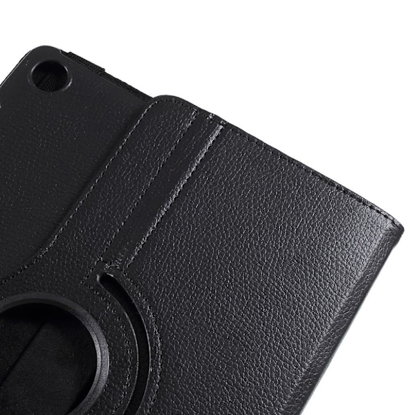Huawei MediaPad M5 10 Nahka 360 Pyörivä Suoja Kuori - Musta Black