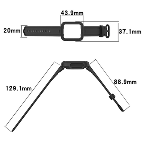 Skyddande klockarmband i silikon för Xiaomi-klocka - Marinblå Blå