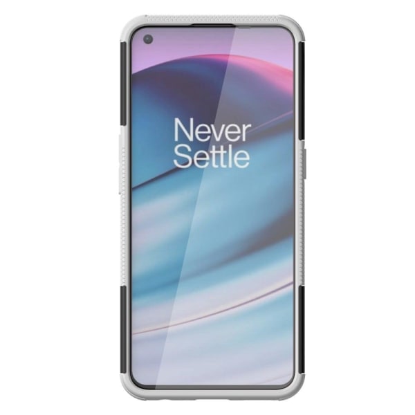 Kickstand cover with magnetic sheet for OnePlus Nord CE 5G - Whi White