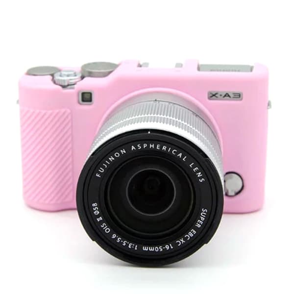 Fujifilm X-A20 / XA3 / XA10 silikonskydd - Rosa Rosa