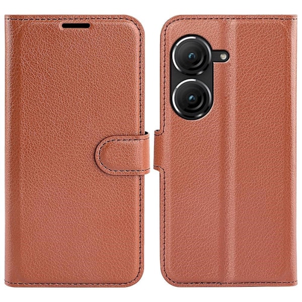 Classic ASUS Zenfone 9 Flippetui - Brun Brown